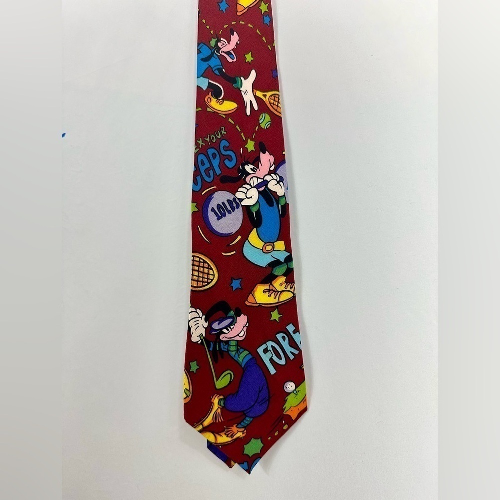 balancine presents the tie works goofy disney tie 100% silk golf theme